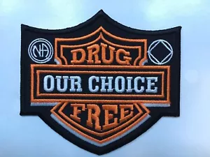 "Parche libre de drogas libre de drogas nuestra elección parche narcóticos anónimo parche na 3,5" - Imagen 1 de 6