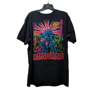 Transformers Optimus Prime T-Shirt Uomo XL Nero Neon - Foto 1 di 4