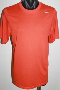 Nike Dri-Fit Training Activewear Sports Orange T-Shirt Men's Size Small - Picture 1 of 5