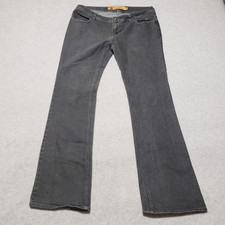 Apple Bottom Jeans Womens 11/12 Denim Gray Straight leg Low Rise