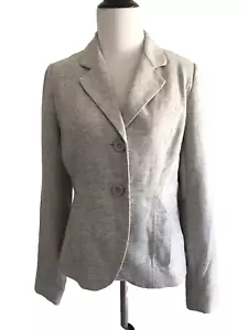 Fossil Blazer Mantel Damen Größe M mittelgrau Wolle Langarm vorne geknöpft - Bild 1 von 12