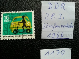 DDR Briefmarke 1966, Michelnr. 1170, gestempelt , Straßenverkehr - Bild 1 von 1