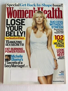 MARIA SHARAPOVA * MICHELLE OBAMA January February 2009 WOMEN'S HEALTH MAGAZINE - Imagen 1 de 7