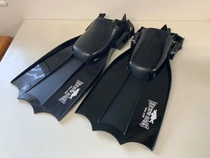 Bucks Bags Fins Float Tube Flippers Black Excellent Condition. For Fishing - Picture 1 of 3