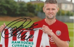 SHEFFIELD UNITED: OLIVER NORWOOD SIGNED 6x4 PORTRAIT PHOTO + COA - Bild 1 von 1