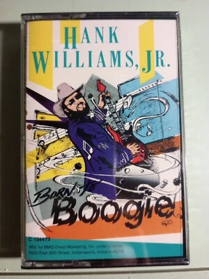 Hank Williams Jr: Born To Boogie (1987 Warner Bros) NEW SEALED Cassette Tape - Image 1 of 3