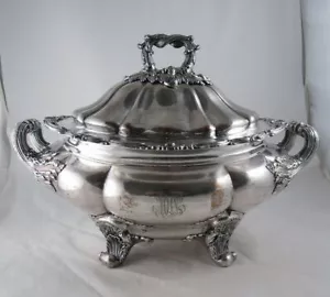 MATTHEW BOULTON Placa Antigua Sheffield Placa Plateada TUREEN GREYHOUND Cresta Armorial - Imagen 1 de 12