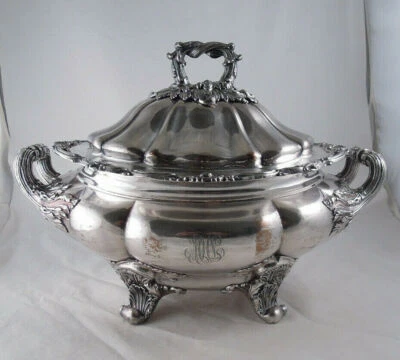 MATTHEW BOULTON Antiguo Plato Sheffield Plateado TUREEN GREYHOUND Escudo Armorial Foto 1 de 4