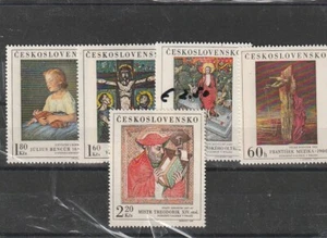 TCHECOSLOVAQUIE LOT TIMBRES NEUFS PEINTURES 1969 ETAT EXCELLENT - Imagen 1 de 1