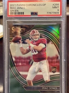 2021 Panini Chronicles Select Mac Jones Green Refractor #266 Psa 9 MINT RC - Picture 1 of 3