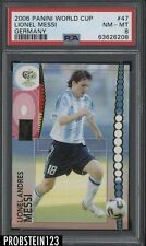 2006 Panini World Cup Soccer Germany #47 Lionel Messi PSA 8 " LOOKS NICER "