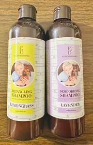 2 Bottles Lemongrass Detangling / Deodorizing shampoo lavender Pets 16 fl oz Ea. - Picture 1 of 2