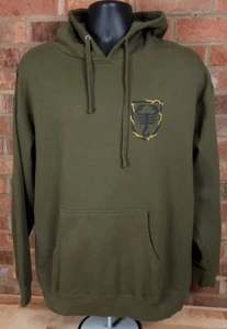 Scorpion Disc Golf Pullover Green Hoodie Sweatshirt Mens XL - Picture 1 of 6