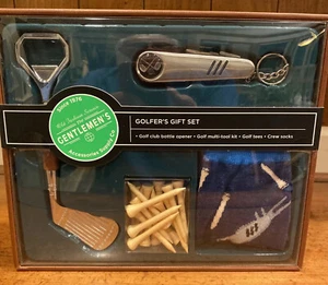 Golf Club Bottle Opener Golf Tool Tees Crew Socks New In Box - Picture 1 of 1