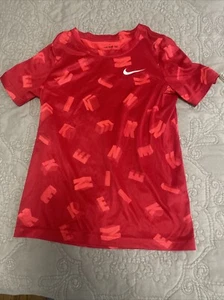 Boys Dri-Fit Red Nike Tee Size Small - Picture 1 of 2