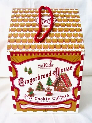 NEW WS Kids Williams Sonoma GingerBread House 3~D Cookie Cutters - Image 1 of 4