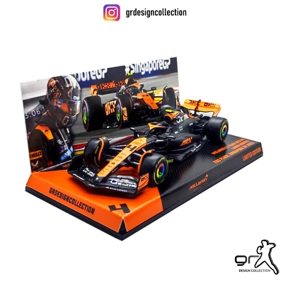 Lando Norris - McLaren MCL60 - 2nd Place, Singapore F1 GP 2023 / Burago / 1:43 - Immagine 1 di 4