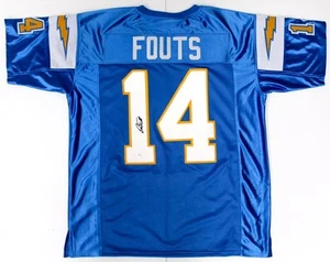 Dan Fouts Signed Chargers Jersey (JSA COA) 6×Pro Bowl (1979–1983, 1985) 254 TD's - Picture 1 of 6