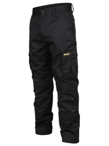 Pantalón cargo Bench Workwear para hombre negro Toronto con bolsillo para rodilleras - Imagen 1 de 12
