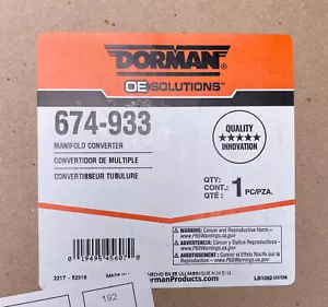 Dorman Manifold Converter - Model 674-933 - NEW IN BOX - Picture 1 of 1