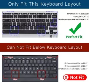 Cover for HP 11.6 inch Chromebook HP Chromebook x360 11.6 inc Colorful Keyboard - Picture 1 of 6