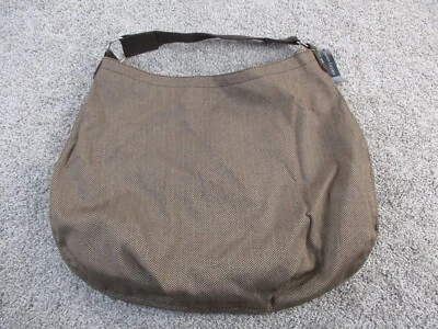 Faded Glory Herringbone Brown Ring Hobo Bag Single Top Handle Packable Light NWT - Image 1 of 4