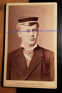 Burschenschaft Franconia Freiburg - SS 1883 Wilhelm Willy Marxen CDV Studentika - Picture 1 of 2