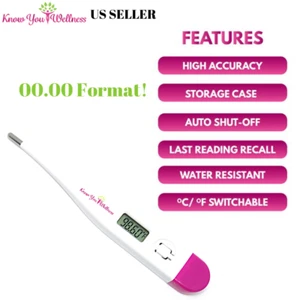 Digital Basal Body Thermometer Track Ovulation BBT Natural Fertility Planning  - Picture 1 of 2
