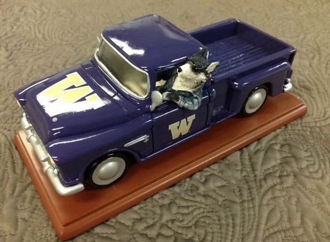 University Of Washington Huskies truckin mascot figurine rare new Cover