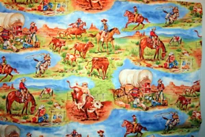ALONG THE SANTA FE TRAIL FROM BLANK TEXTILES - 100% COTTON FABRIC - Picture 1 of 7