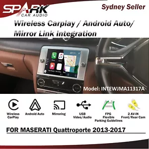 CP WIRELESS CARPLAY ANDROID AUTO MIRROR UPGRAD FOR MASERATI QUATTROPORTE 2013-17 - Bild 1 von 1