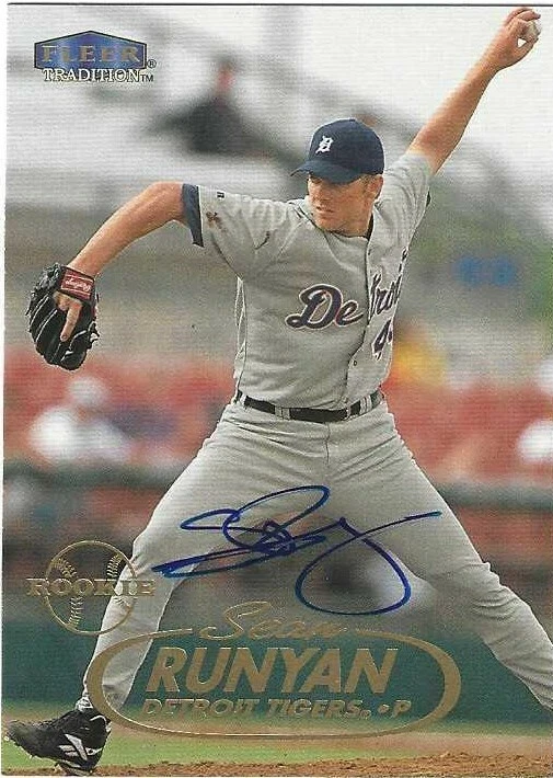 Autographed/Signed 1998 Fleer Tradition #550 Sean Runyan Detroit Tigers Tough - Image 1 of 1