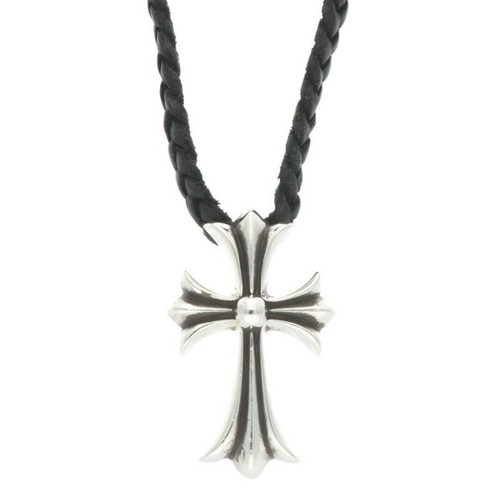 CHROME HEARTS Collana CUORI CROMATI argento croce punta bolo u3zyxohg