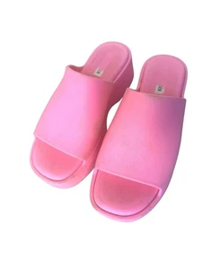 Steve Madden rosa Plateau-Pantoletten Sandalen Größe 9 – klobige Schaumstoff-Slipper - Bild 1 von 13