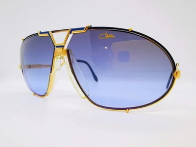 Vintage Cazal Mod 906 Sunglasses - Gold/Blue - Ultra Rare! - Image 1 of 4