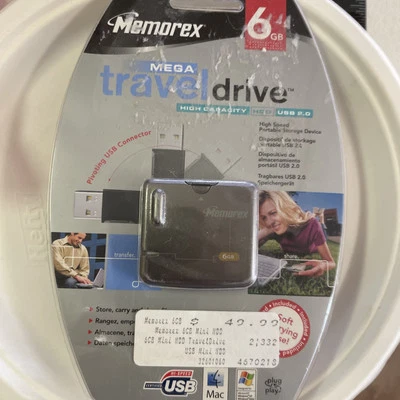 MEMOREX 6 GB MEGA TRAVEL DRIVE NEW - Image 1 of 4