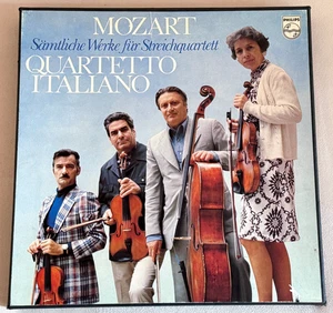 MOZART String Quartets QUARTETTO ITALIANO ED1 PHILIPS STEREO 9LP BOX NM MINT - Picture 1 of 3