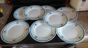 Corelle Hearts And Vines Set Of 8  Dinner Plates 10.75" - Picture 1 of 3