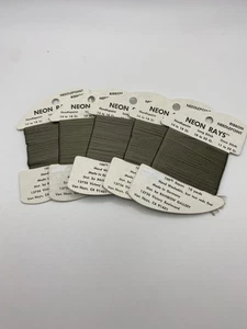 Rainbow Gallery Neon Rays Needlepoint Ribbon Rayon 5 Cards N96 Dark Granite (3) - Picture 1 of 3