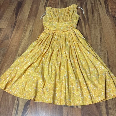 Vestido amarillo Gay Gibson de colección  Foto 1 de 4