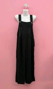 Emery Rose Overall Lightweight Women's Jumpsuit Romper Size Medium Black - Picture 1 of 7