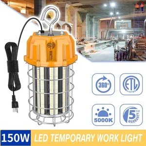 KUKUPPO 150W LED Temporary Work Light 22,500LM Linkable Construction Light 5000K - Picture 1 of 11