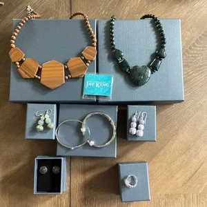 Jewelry Lot NWT Diamond Earrings, Necklace Bracelets Jay King Colleen Lopez HSN - Picture 1 of 12