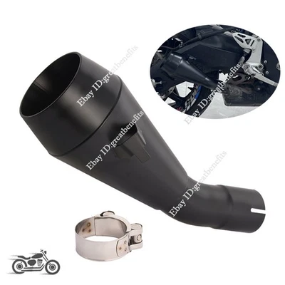 Silenciador de escape de punta negra para SUZUKI GSXR600 GSXR750 2011-2025 tubo de escape escape Foto 1 de 4