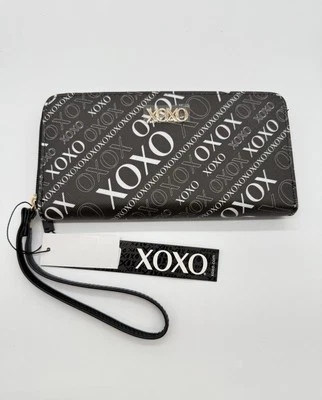 XOXO Black Wallet With White XOXO Logos - Image 1 of 4