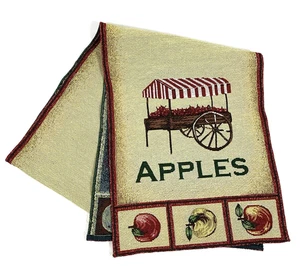 ~Otoño~ Otoño Manzanas Apple Carrito Tapiz Sin Respaldo Corredor de Mesa Aprox. 70"x13.5" - Imagen 1 de 11