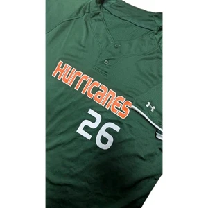 Under Armour Miami Hurricanes Baseball Jersey Men's XL - Bild 1 von 8