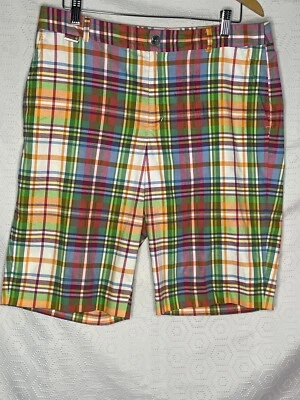 Lauren Active Ralph Lauren Plaid 12 Mujer’s Shorts Bermuda Brillante Foto 1 de 4