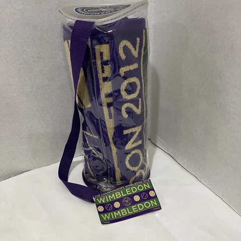 Wimbledon Men's 2012 Federer Championship  100% Woven Cotton Towel w/Bag&Tag Cover
