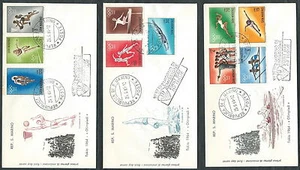 1964 SAN MARINO FDC FILAGRANO OLIMPIADI TOKYO NO TIMBRO ARRIVO - RD14-3 - Foto 1 di 1